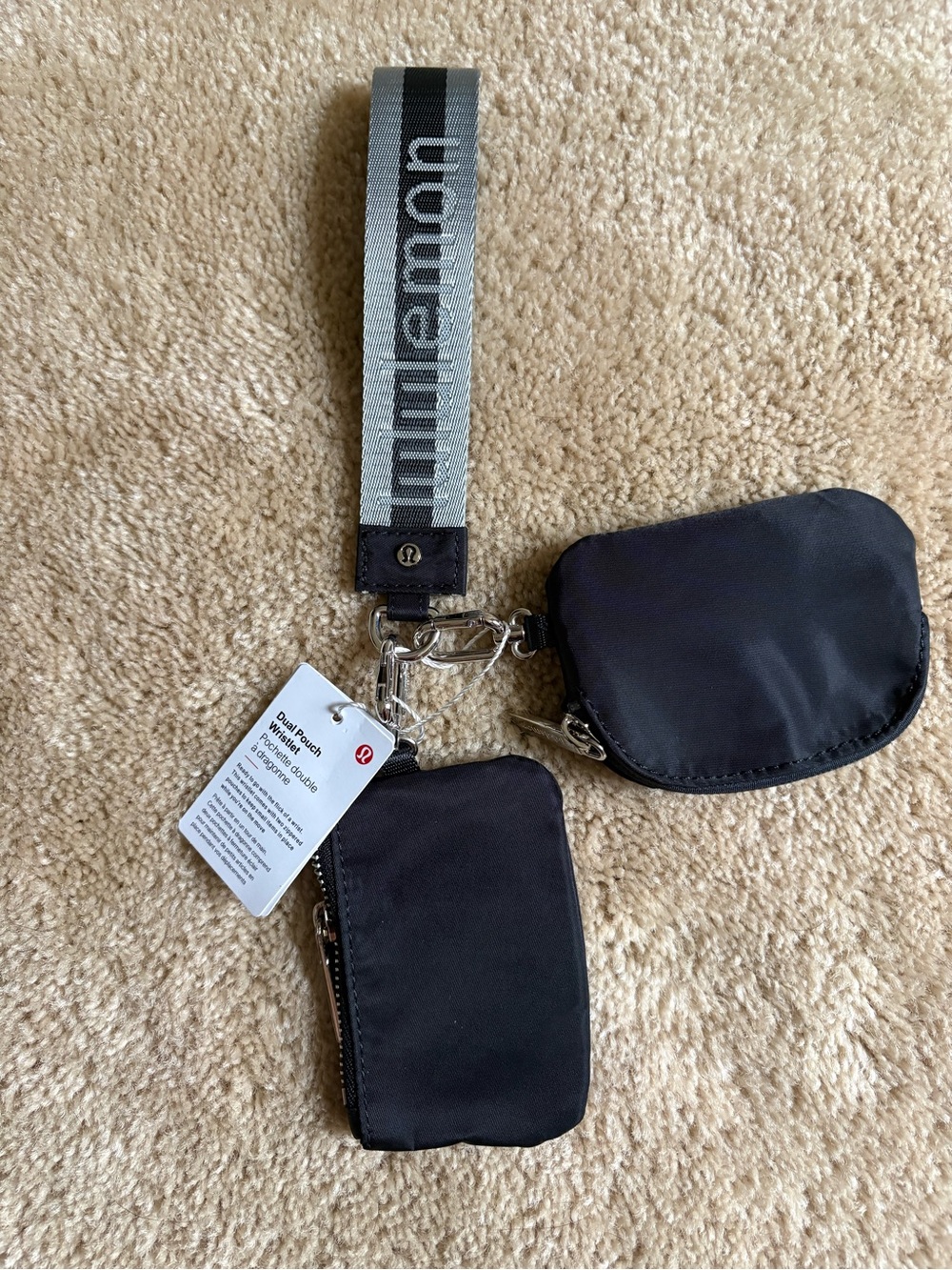 Lululemon dual pouch wristlet- NWT